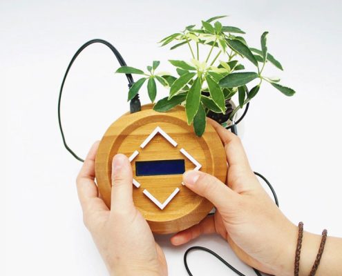 Wooden prototype component with a natural finish