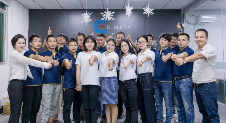 E-make合照 The E-make engineering and production team at the Shenzhen plant